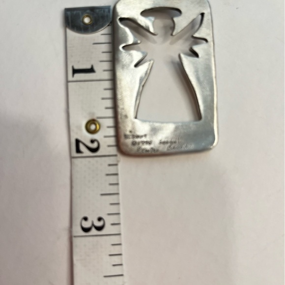 SEAGULL Pewter Angel Pendant Cord Statement Necklace - Picture 9 of 10